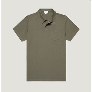 Sunspel Riviera Polo Shirt – Khaki (Green) – Size Large – NWT